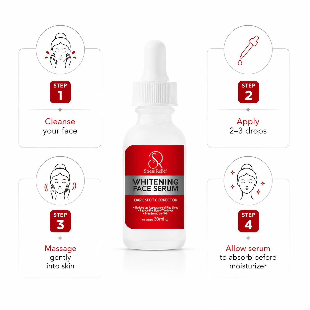 Stress Relief Whitening Face Serum