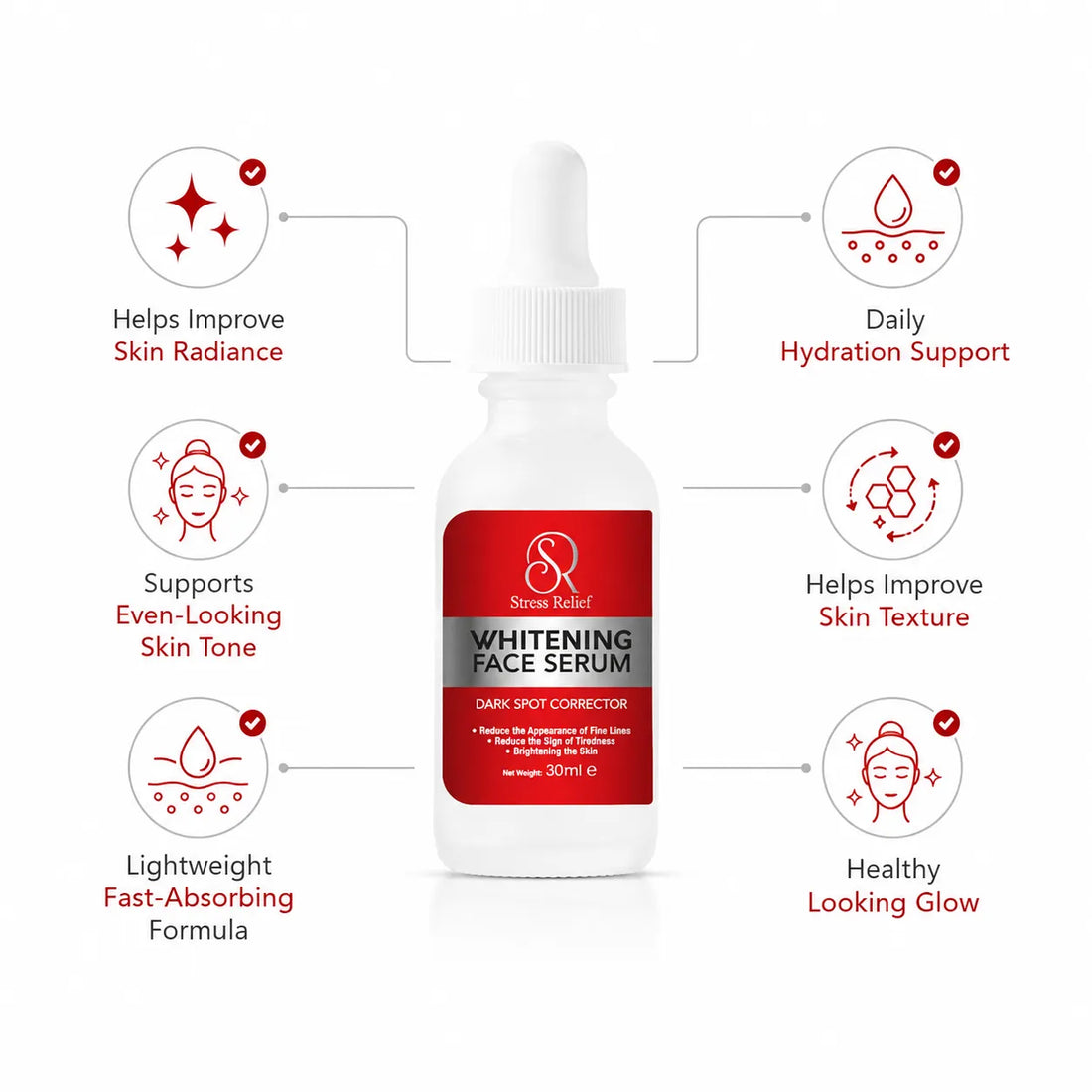 Stress Relief Whitening Face Serum