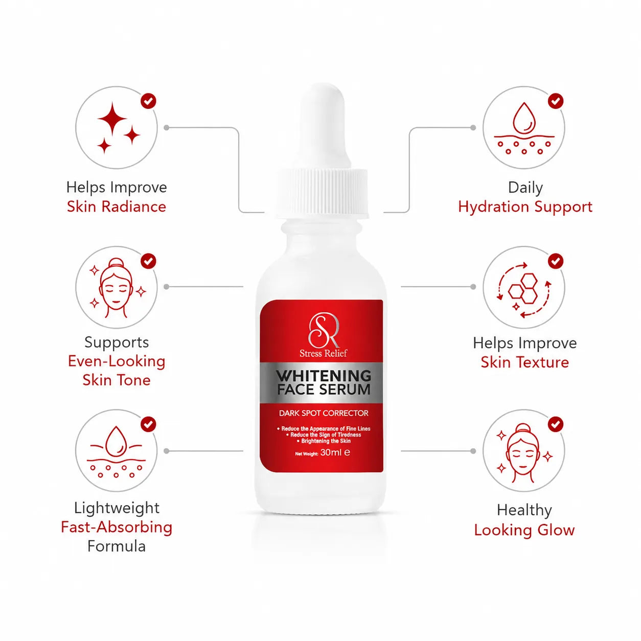 Stress Relief Whitening Face Serum