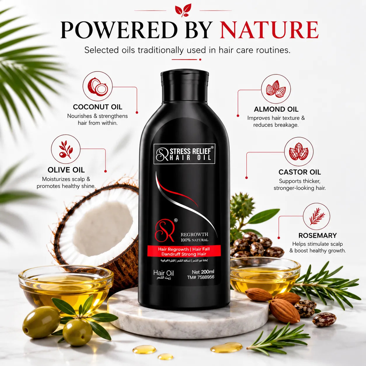 Stress Relief Hair Oil