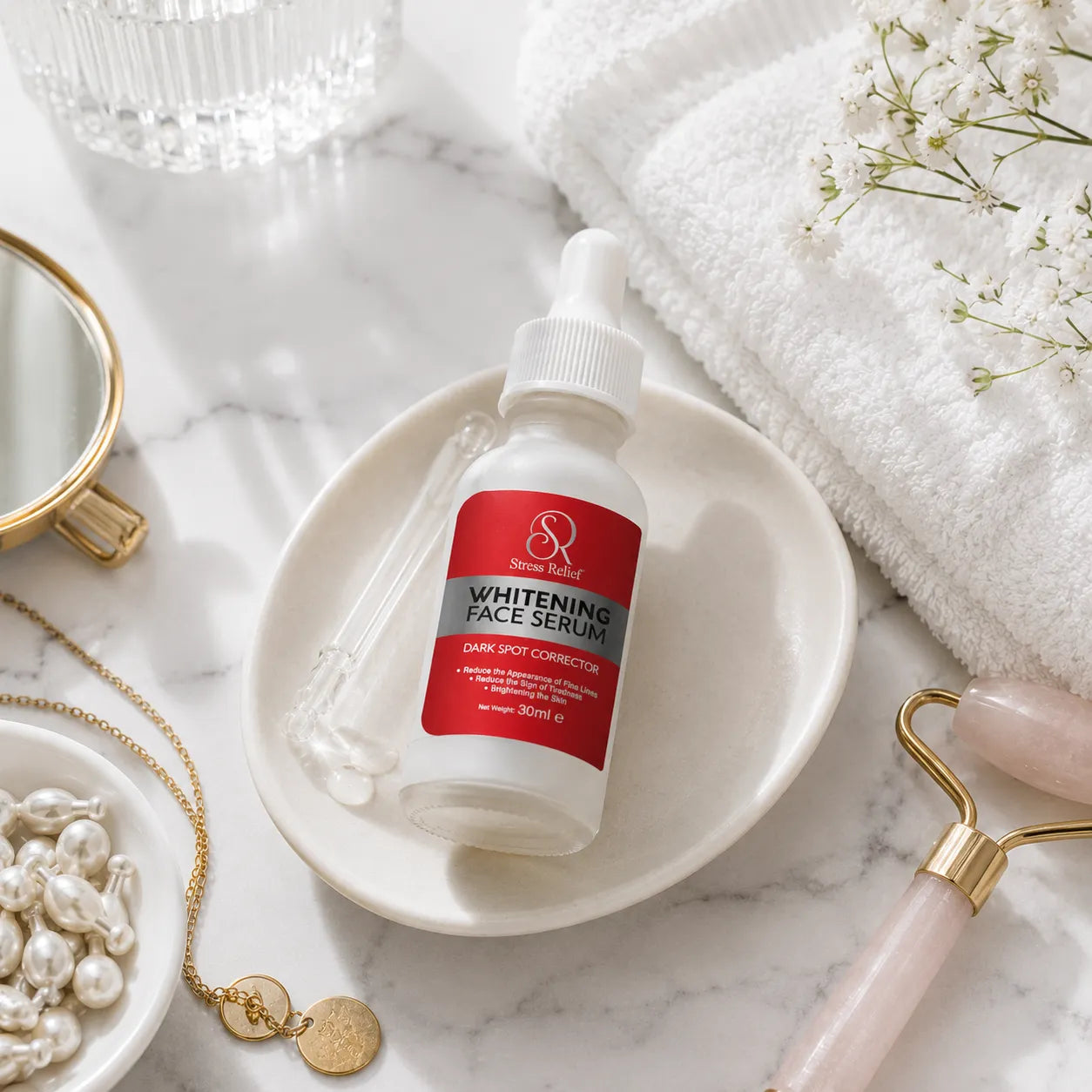 Stress Relief Whitening Face Serum