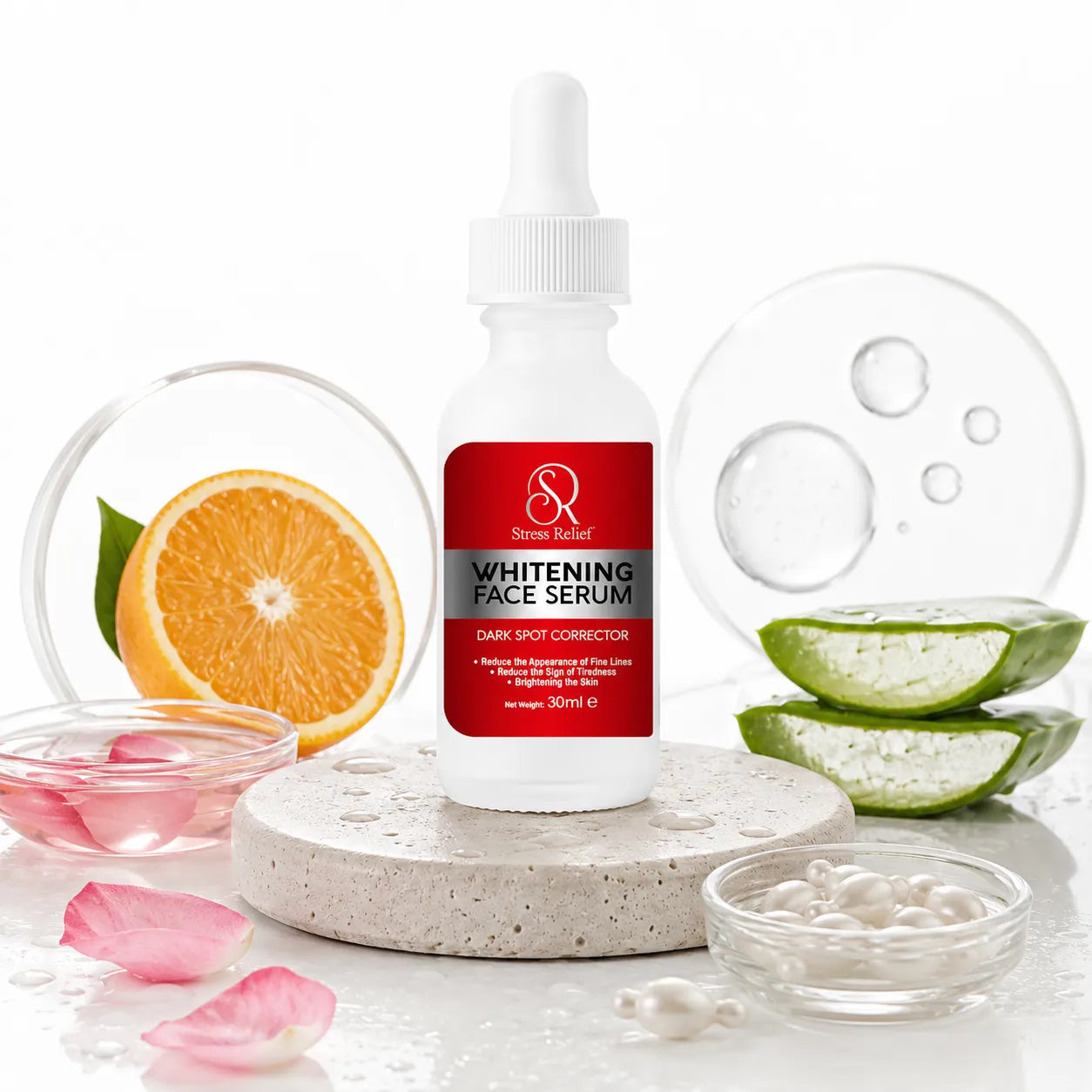 Stress Relief Whitening Face Serum